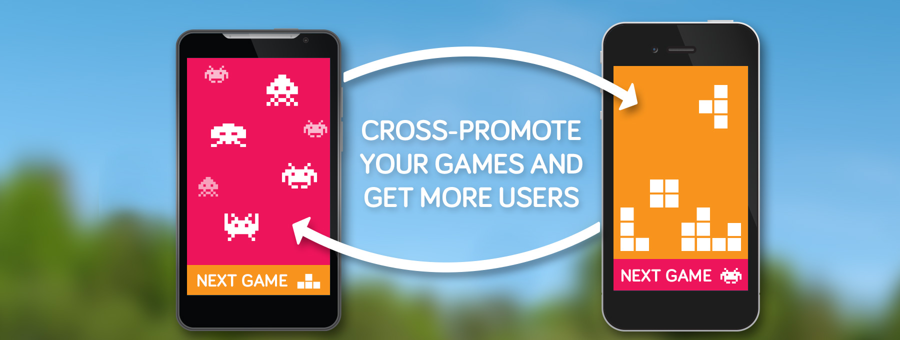 Cross promote your games and get more users.